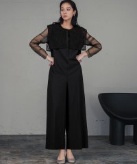 GIRL/ガール GIRL セーラーカラー フラワーレース オールインワン シアースリーブ 結婚式 パンツドレス パーティードレス オケージョンドレス お呼ばれ 二次会 /508345253