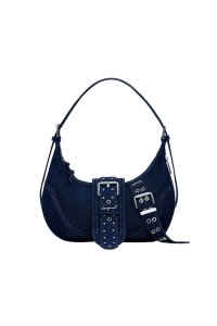 Desigual/デシグアル Desigual ミディアムサイズのバックル付きデニムバッグ/508345266
