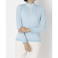 LANVIN SPORT/ランバン スポール LANVIN SPORT 総柄プリントハーフジップ長袖シャツ【Sunscreen NIR/UV】/508345280