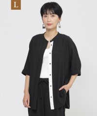 エヴェックス バイ クリツィア　Lサイズ/【L】【夏でもさらっと】【吸水速乾】【ウォシャブル】バックサテンジョーゼットブラウス/508269372