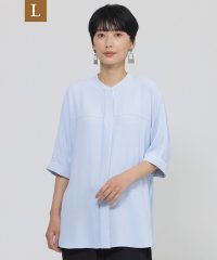 エヴェックス バイ クリツィア　Lサイズ/【L】【夏でもさらっと】【吸水速乾】【ウォシャブル】バックサテンジョーゼットブラウス/508269372