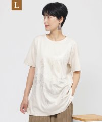 エヴェックス バイ クリツィア　Lサイズ/【L】【接触冷感】【ウォシャブル】メタリックゼブラプリントチュニックカットソー/508269375