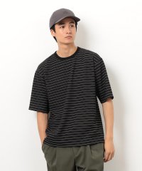 COMME CA ISM MENS/リップルジャージー 細ボーダー Ｔシャツ/508287260
