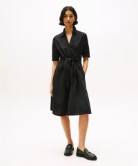 TOMMY HILFIGER/トミー ヒルフィガー TOMMY HILFIGER リネンビスコースノットショートスリーブワンピース/508319594
