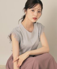 Couture Brooch/クチュール ブローチ Couture Brooch フレンチ肩レースカットソー/508334943