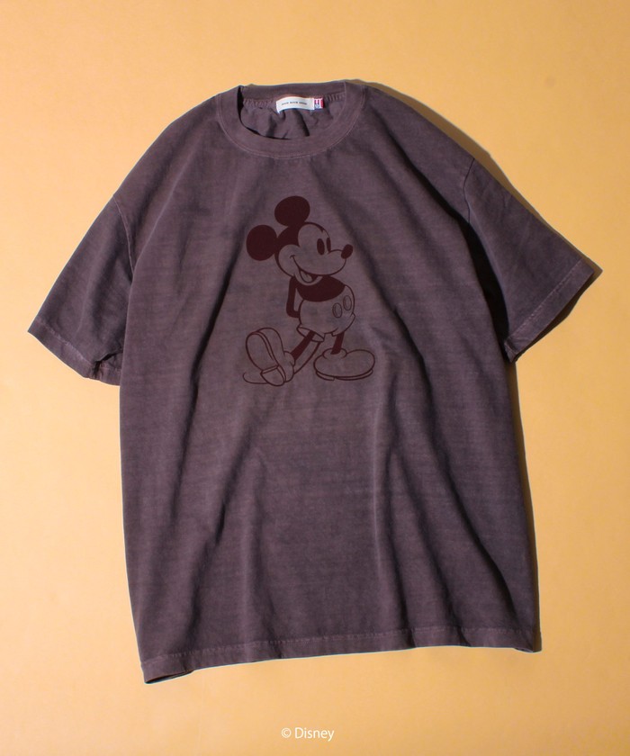 【GOOD ROCK SPEED】MICKEY フロッキープリントリンガーT 高級ブランド GOOD ROCK フロッキープリントリンガーT SPEED