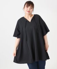 eur3/【大きいサイズ】ぽこぽこフレアスリーブチュニック/508346143