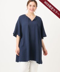 eur3/【大きいサイズ】ぽこぽこフレアスリーブチュニック/508346143