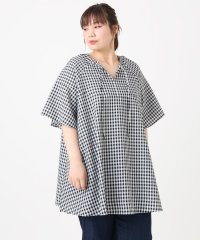 eur3/【大きいサイズ】ぽこぽこフレアスリーブチュニック/508346143
