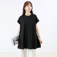 Aletta vita/アレッタ ヴィータ Aletta vita 【接触冷感】綿天竺フレンチフレアカットソー/508346810