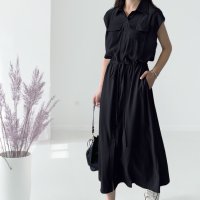 ica/アイカ ica ワンピース シャツワンピース ロングワンピース シャツワンピ シャツ ロング ロング丈 マキシ マキシ丈 ノースリーブ 半袖 Aライン ゆったり/508346908