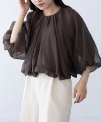 MAGASIN DE MODE Chou Chou/マガジンデモードシュシュ MAGASIN DE MODE Chou Chou オーガンジーバルーンショートブラウス trc/508346997