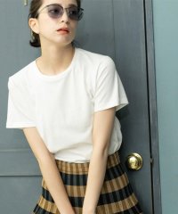 OPAQUE.CLIP/オペーク ドット クリップ OPAQUE.CLIP UV／接触冷感 スビンコットン混ベーシックTシャツ/508347068