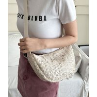 florge/フロージュ florge 2WAY フラワーアレンジカゴ編みショルダーバッグ / 500mlペットボトル収納可/508347218