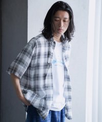 RATTLE TRAP/チェックシアールーズ半袖シャツ/508347473