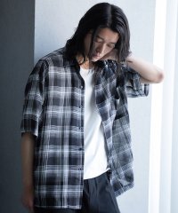 RATTLE TRAP/チェックシアールーズ半袖シャツ/508347473