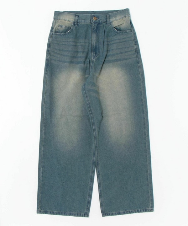 SIGNATURE LOGO 5 POCKET BAGGY FIT DOUBLE KNEE DENIM | DALL