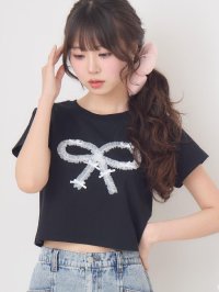 Emsexcite/エムズエキサイト ems excite チュールリボンTEE/508347500