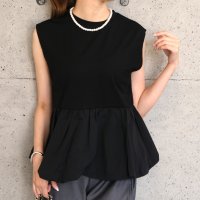 aquagarage/アクアガレージ aquagarage バルーンペプラムフレンチトップス レディース 春 夏 秋 M/508347782