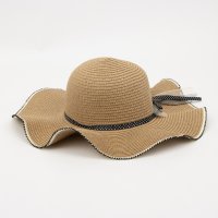 STYLEBLOCK/スタイルブロック STYLEBLOCK リボン付きつば広ストローハット/508347798