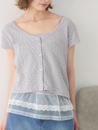 RETRO GIRL/レトロガール RETRO GIRL 裾レースキャミ×カーデセット/508347805