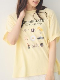 RETRO GIRL/レトロガール RETRO GIRL ランダムプリントBIGTEE/508347806