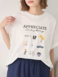 RETRO GIRL/レトロガール RETRO GIRL ランダムプリントBIGTEE/508347806