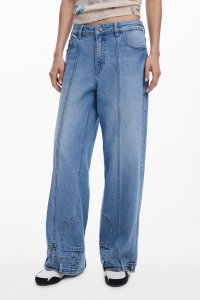 Desigual/デシグアル Desigual 逆効果のストレートジーンズ/508347897
