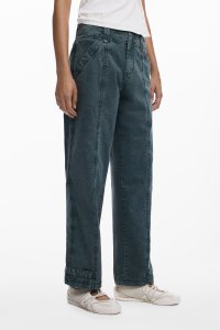 Desigual/デシグアル Desigual ストレートデニムパンツ ステッチ付き/508347901