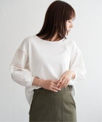 ikka/【親子コーデ】袖キカレース切り替えプルオーバー/508213455