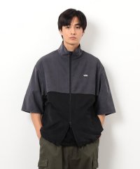 Purple & Yellow/ピーチスキン５分袖ブルゾン/508287280