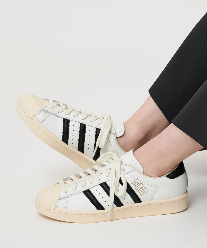 靴 adidas SUPERSTAR VINTAGE 27.5 JQ3255 adidas Superstar Vintage Black/White JQ3255