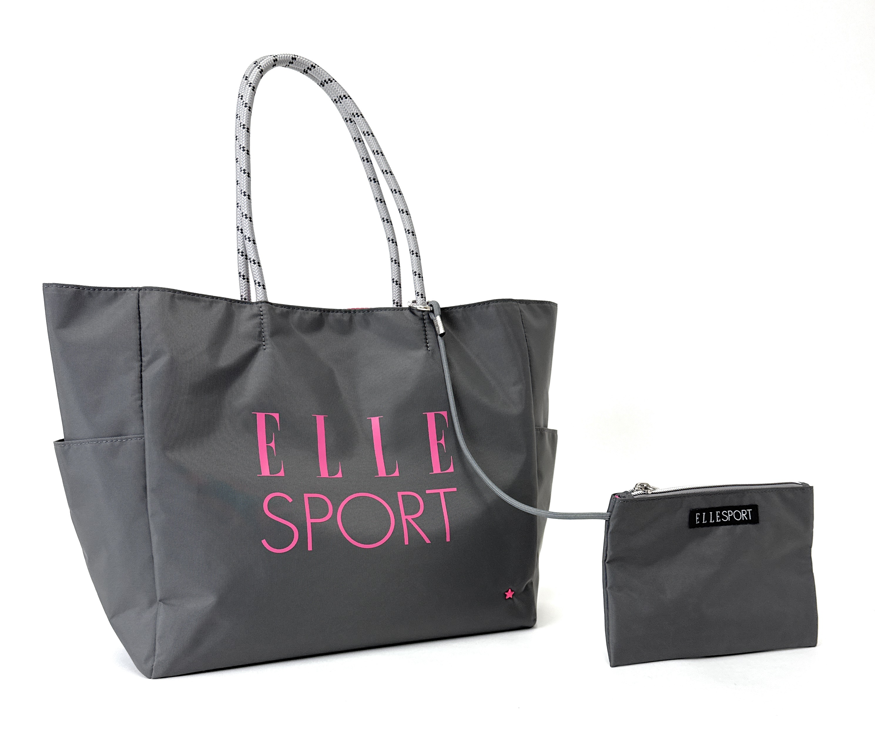 ELLESPORT ELLE SPORT ロングハンドル トートバッグ 軽量 はっ水