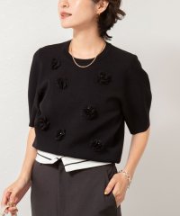 NOLLEY’S sophi/《手洗い可能》チュールフラワー付きフォルムプルオーバーニット/508345396