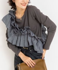 Rie Miller/3WAYリブフリルロンT/508345409