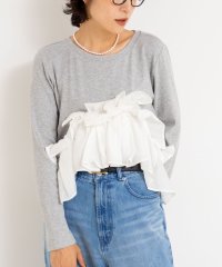 Rie Miller/3WAYリブフリルロンT/508345409