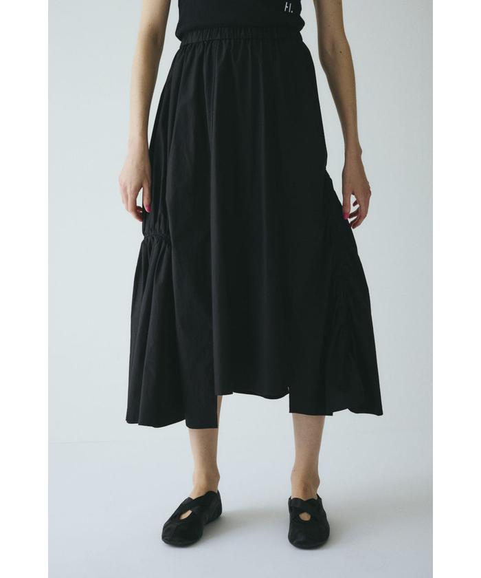 セール】Asymmetry gather skirt (アシンメトリー ギャザー