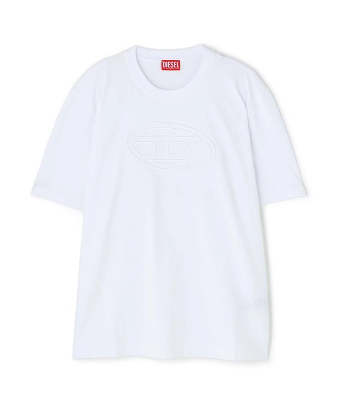 【送料&関税込】Diesel T-adjust-bigoval Men's T-shirt with embossed Oval D | Black | Diesel
