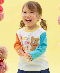 MIKI HOUSE HOT BISCUITS/パステルロゴ 長袖Tシャツ/508348608