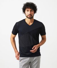 MICHEL KLEIN HOMME/マテリアルブロックVネックカットソー/508348627