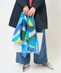 GEORGES RECH/幾何学柄シルク混ストール/508348632