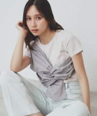 index/パール調アシメドッキングTシャツ【洗える/接触冷感】/508348920