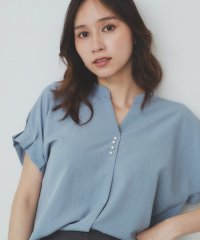index/インデックス index タックスリーブスキッパーブラウス【洗濯機可・吸水速乾・抗ピル・防シワ・イージーアイロン】/508348925
