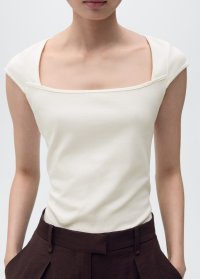 MANGO/マンゴ MANGO Tシャツ .－－ AGNES/508349060