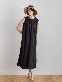 Droite Lautreamont/ドロワット ロートレアモン Droite lautreamont 【WEB限定】リネンライクカノコノースリワンピース≪手洗い可能≫/508349256