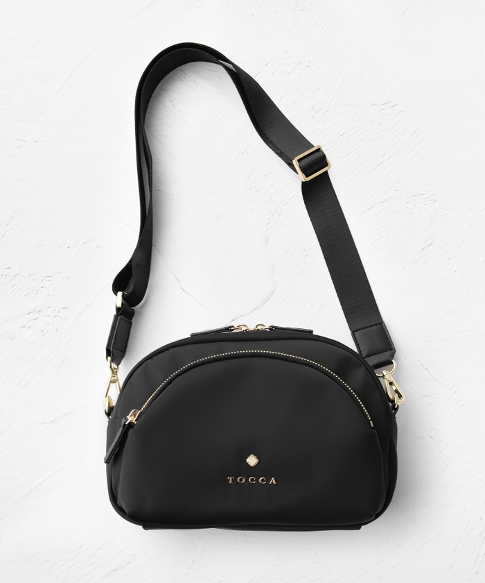 新品未使用 TOCCA ショルダーバッグ ブラック 新品✨️TOCCA ブラック ショルダーバッグ ナイロン