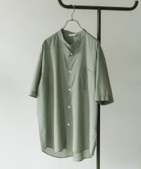 URBAN RESEARCH DOORS/玉虫シャンブレー バンドカラーシャツ/508349594