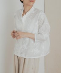 URBAN RESEARCH DOORS/mizuiro ind　lacestandcollar wideshirts/508349606