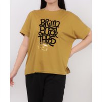 BRODIAEA/ブローディア BRODIAEA 極サラコットンフロッキープリントTシャツ/508350684