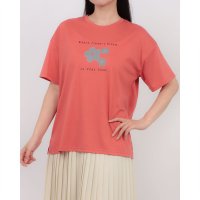 BRODIAEA/ブローディア BRODIAEA フラワープリントスパンコール半袖Tシャツ/508350693